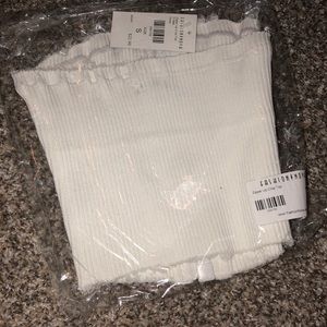 Brand new fashion nova zip up tube top